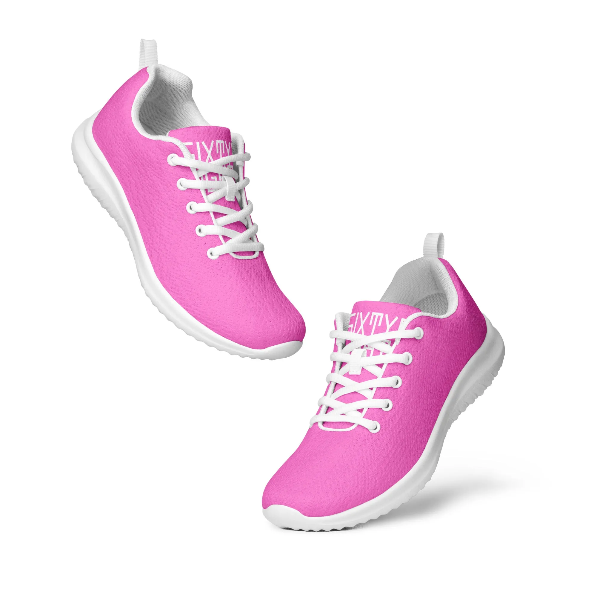 Sixty Eight 93 Logo White Pink Men’s Athletic Shoes