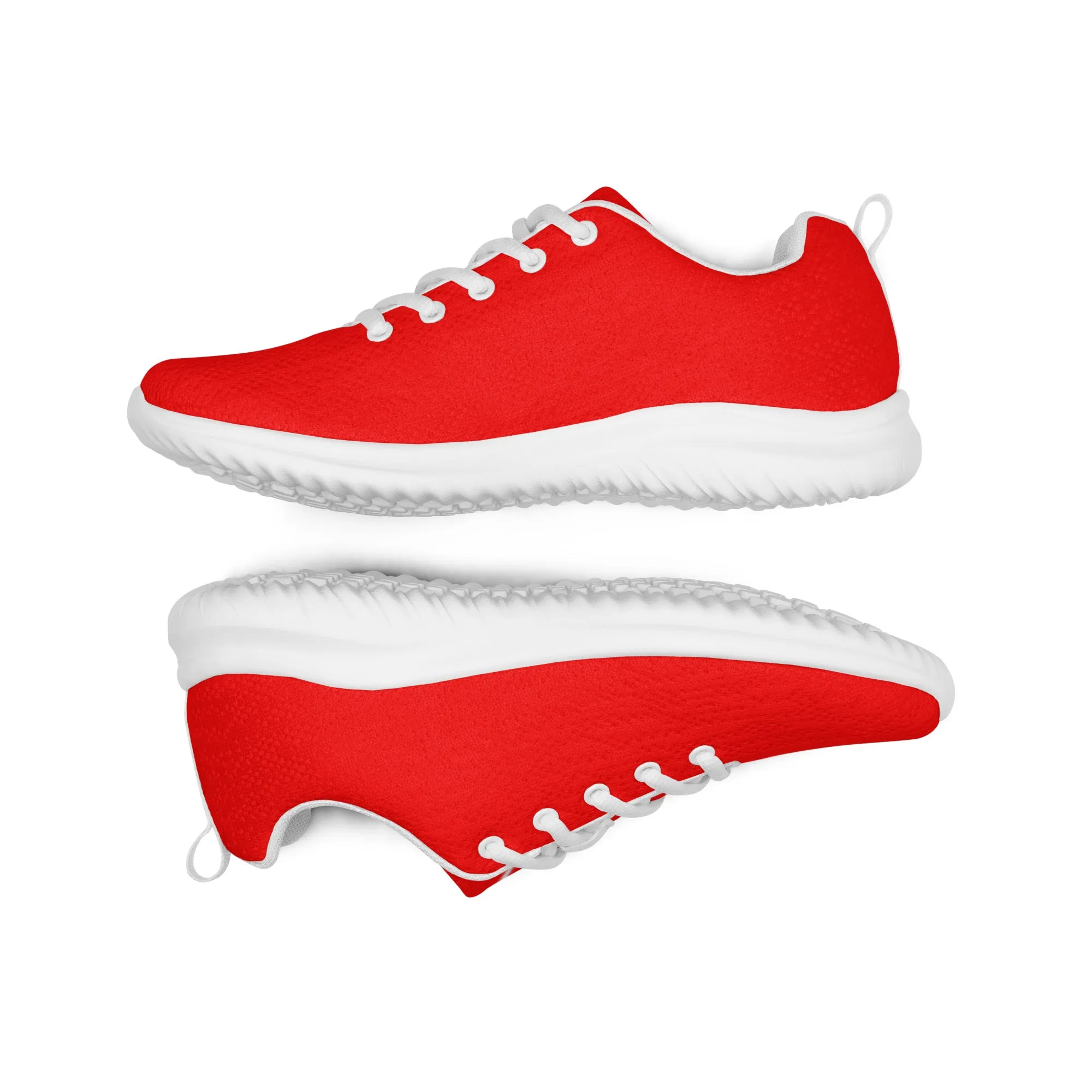 Sixty Eight 93 Logo White Red Women’s Athletic Shoes