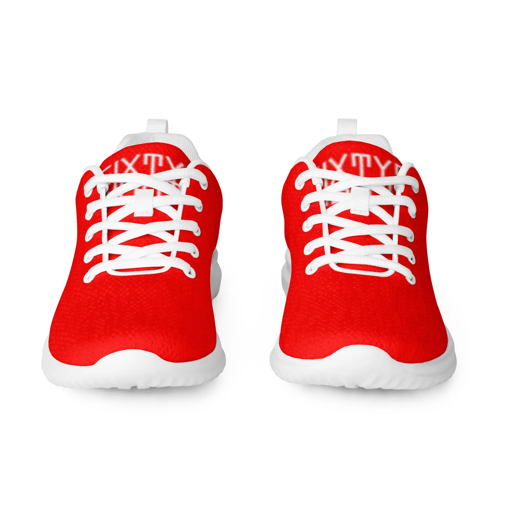 Sixty Eight 93 Logo White Red Women’s Athletic Shoes