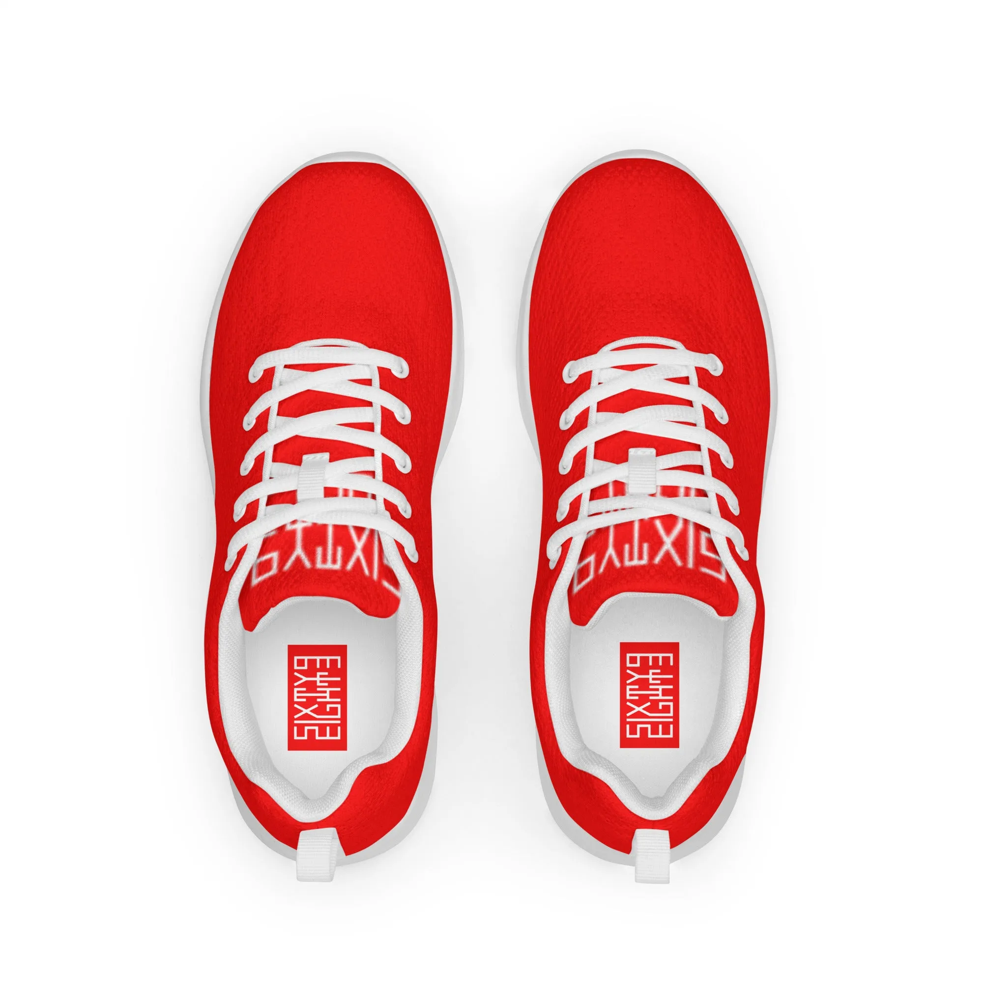 Sixty Eight 93 Logo White Red Women’s Athletic Shoes