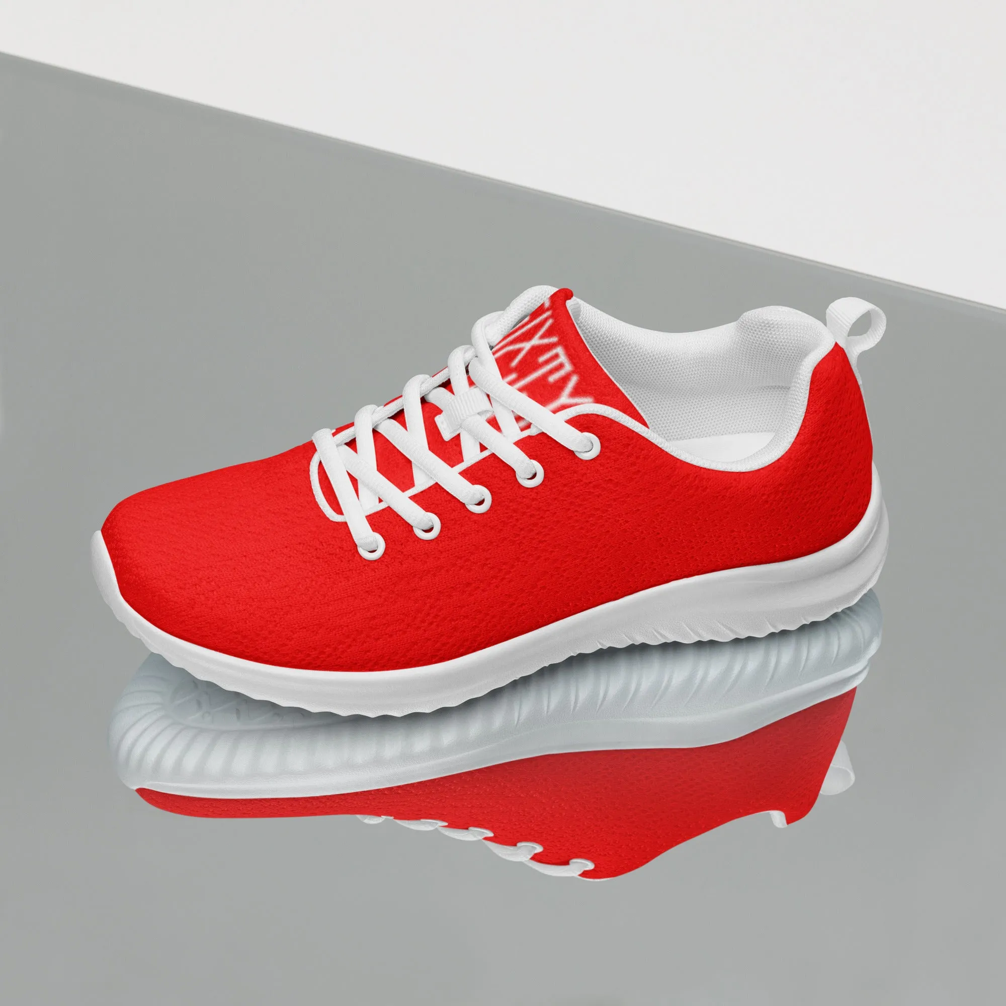 Sixty Eight 93 Logo White Red Women’s Athletic Shoes