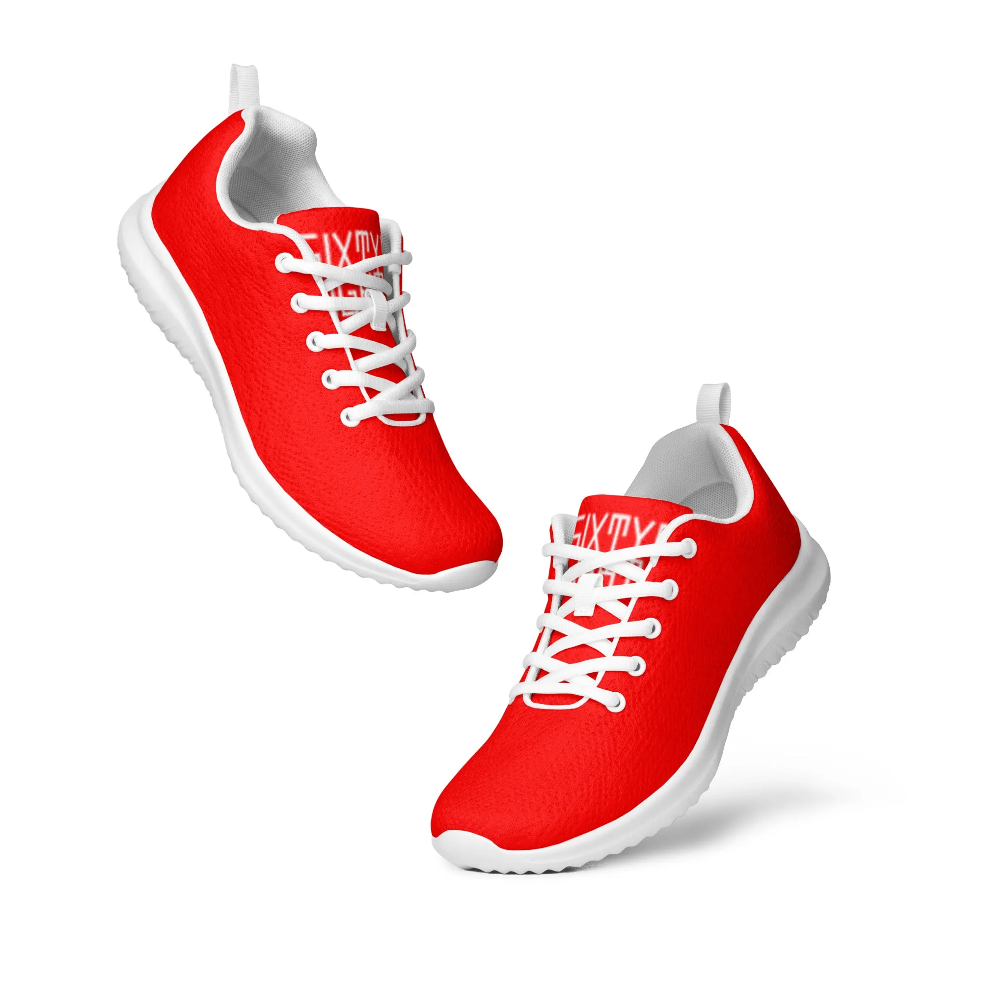 Sixty Eight 93 Logo White Red Women’s Athletic Shoes