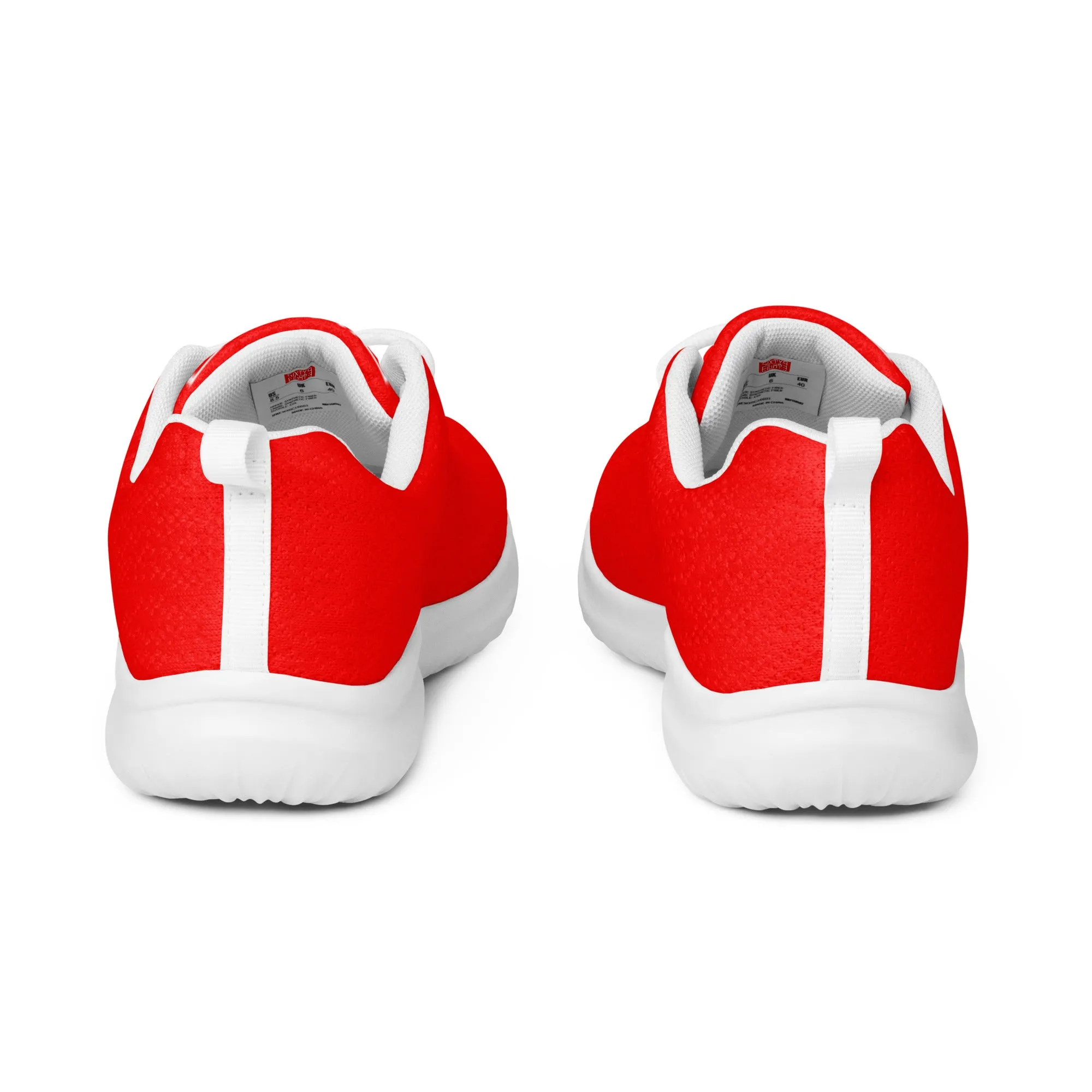 Sixty Eight 93 Logo White Red Women’s Athletic Shoes