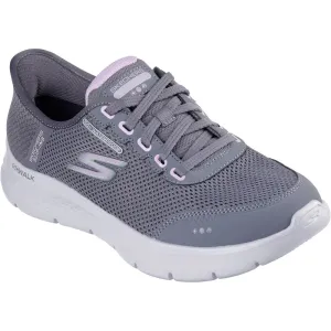 Skechers Go Walk Flex Clear Creek Womens Charcoal Lavender Trainer