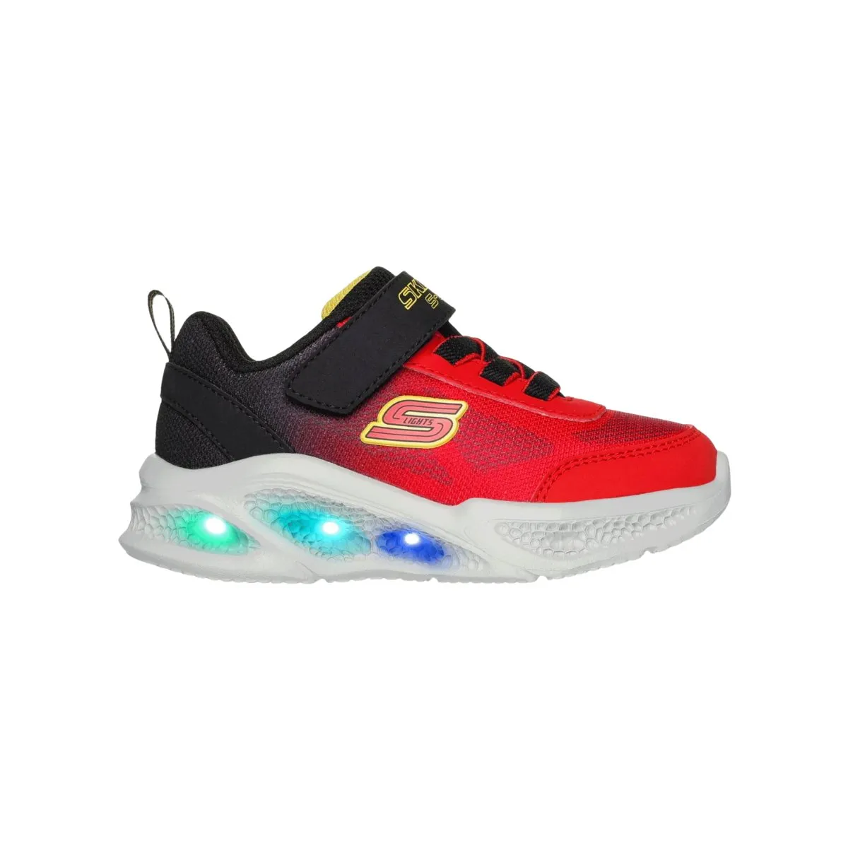 Skechers Toddler's S-Lights: Meteor-Lights - Krendox 401495NRDBK Red/Black