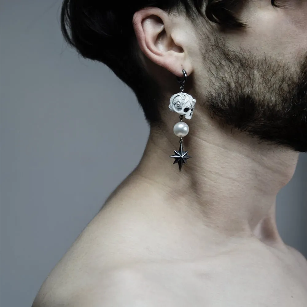 Skull & Star earring