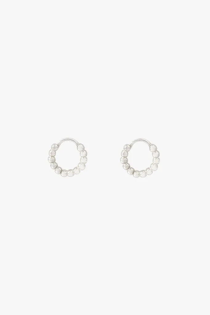 Small dots hoop silver (11mm)