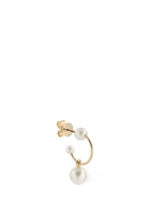 Sophie Bille Brahe   Claudia pearl hoop mono earring 