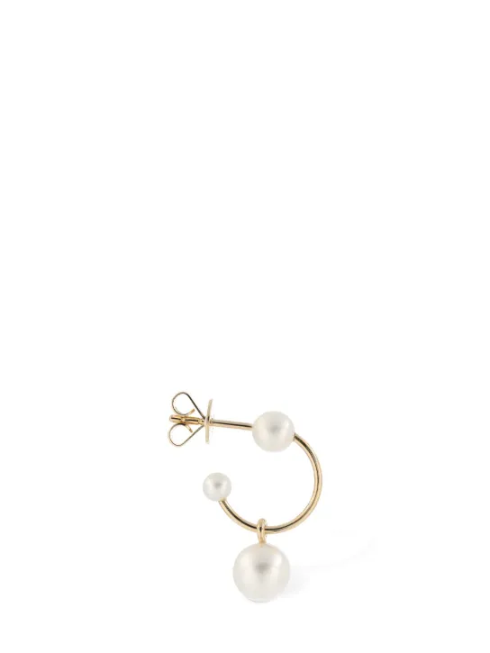 Sophie Bille Brahe   Claudia pearl hoop mono earring 