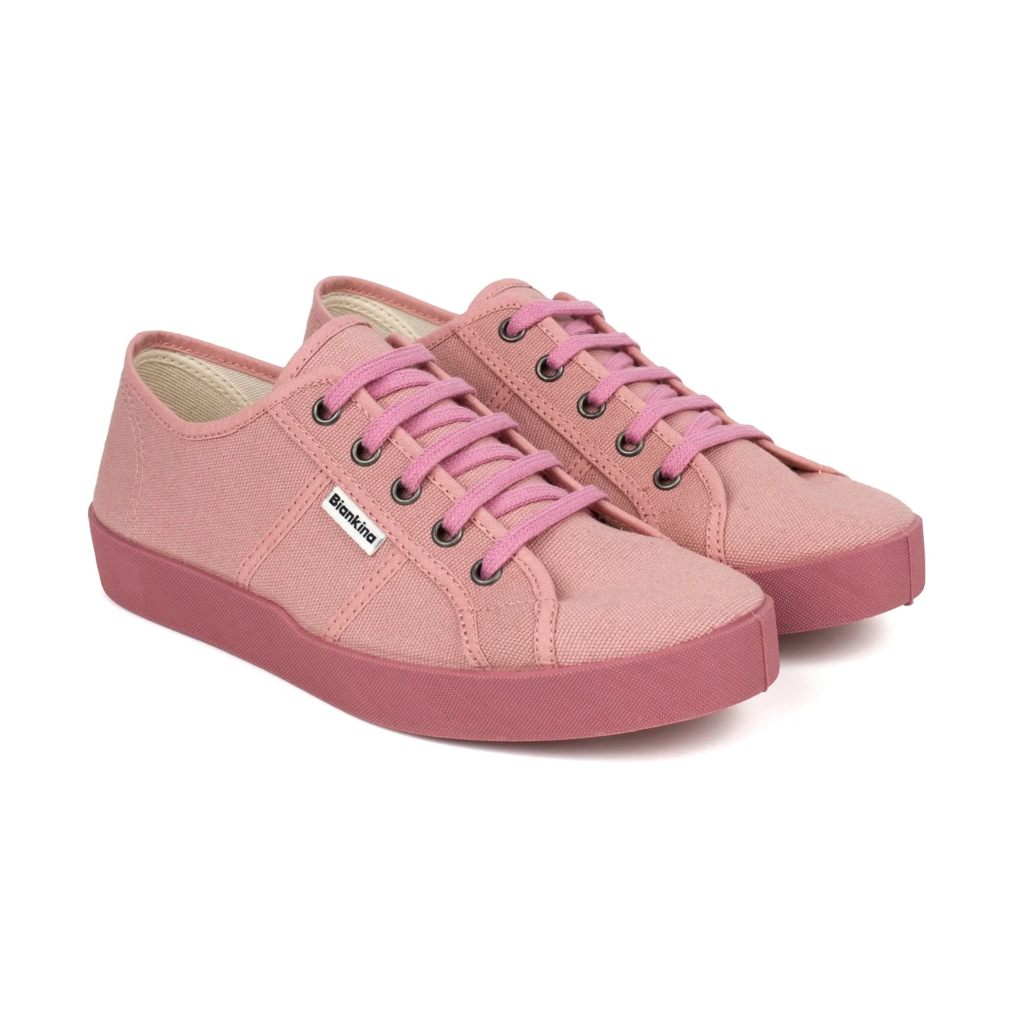 St. Tropez Organic Cotton Canvas Sneakers - Rose Pink