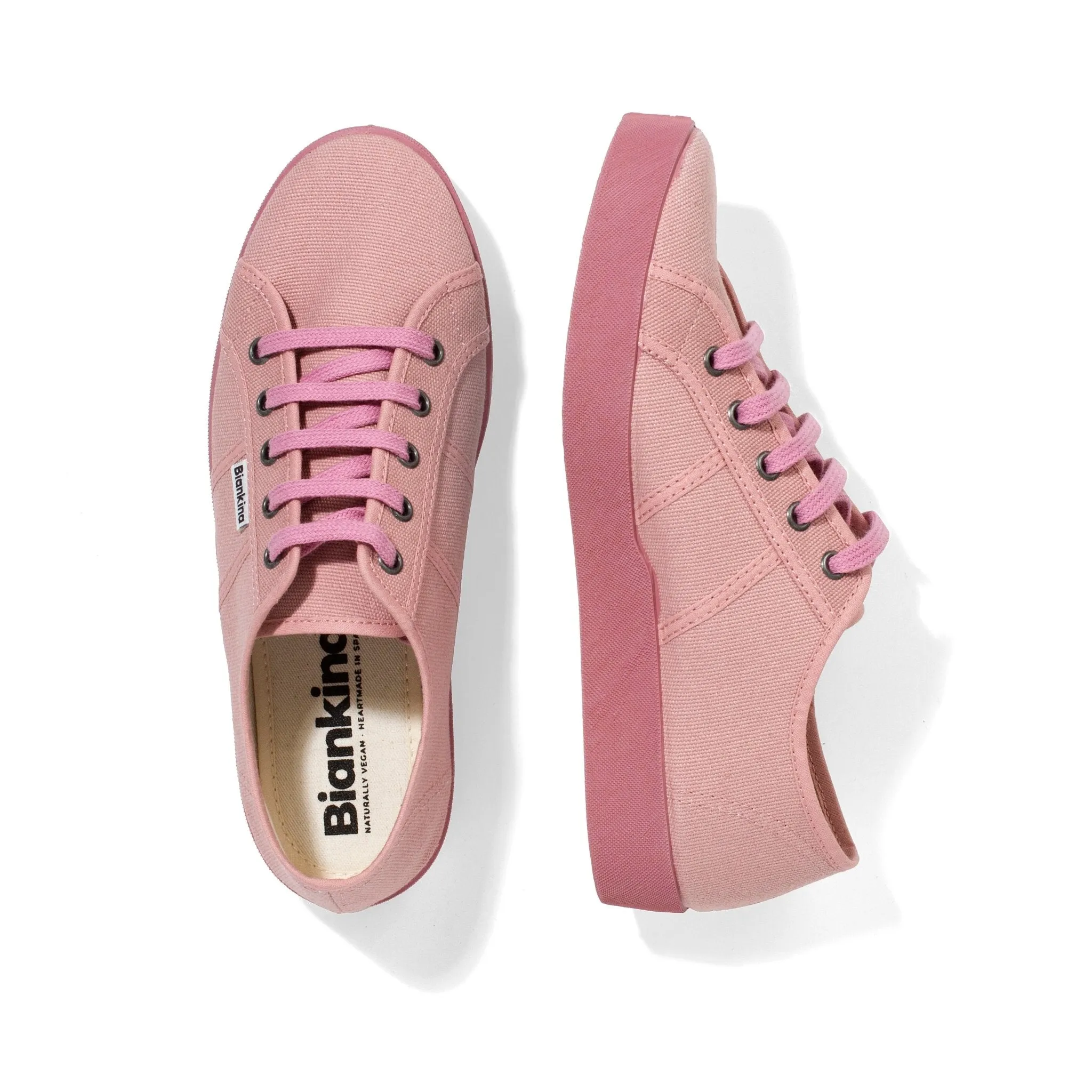 St. Tropez Organic Cotton Canvas Sneakers - Rose Pink