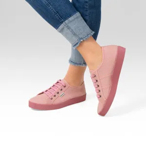 St. Tropez Organic Cotton Canvas Sneakers - Rose Pink