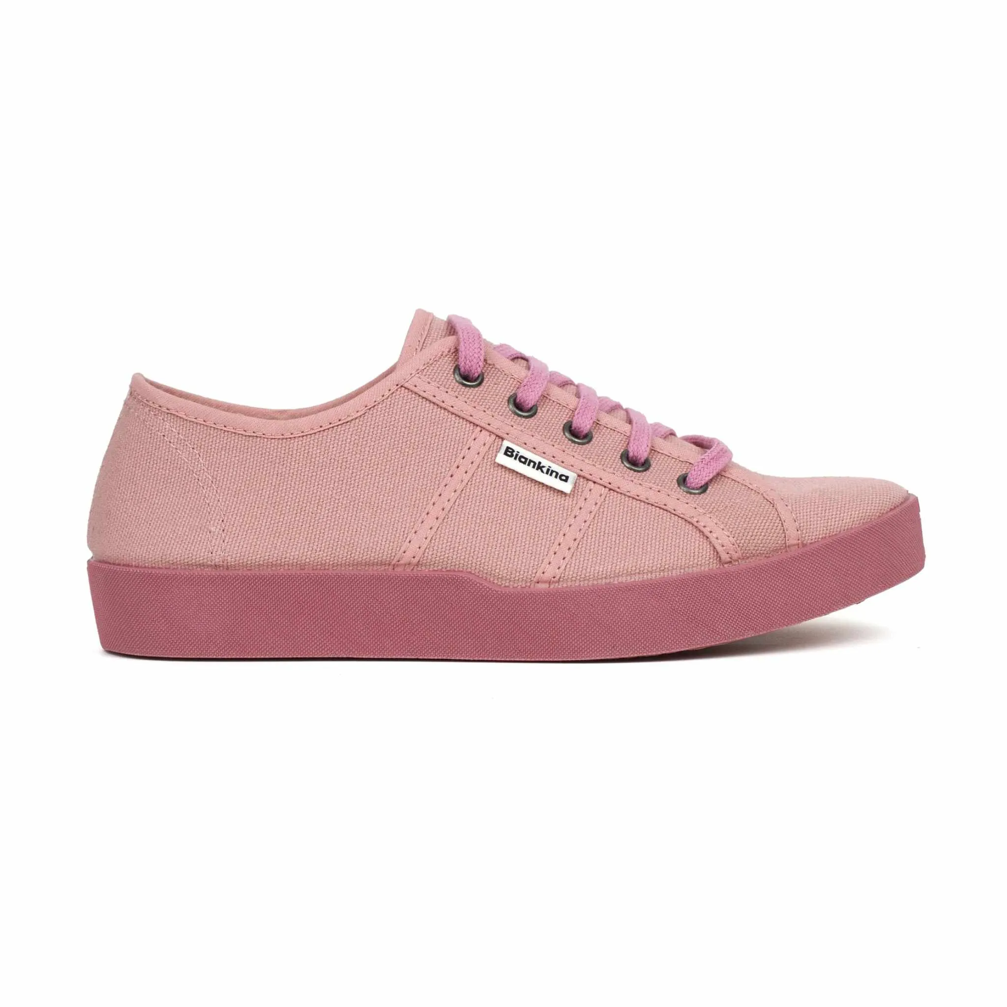 St. Tropez Organic Cotton Canvas Sneakers - Rose Pink