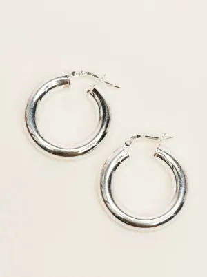 Sterling Silver Air Hoops