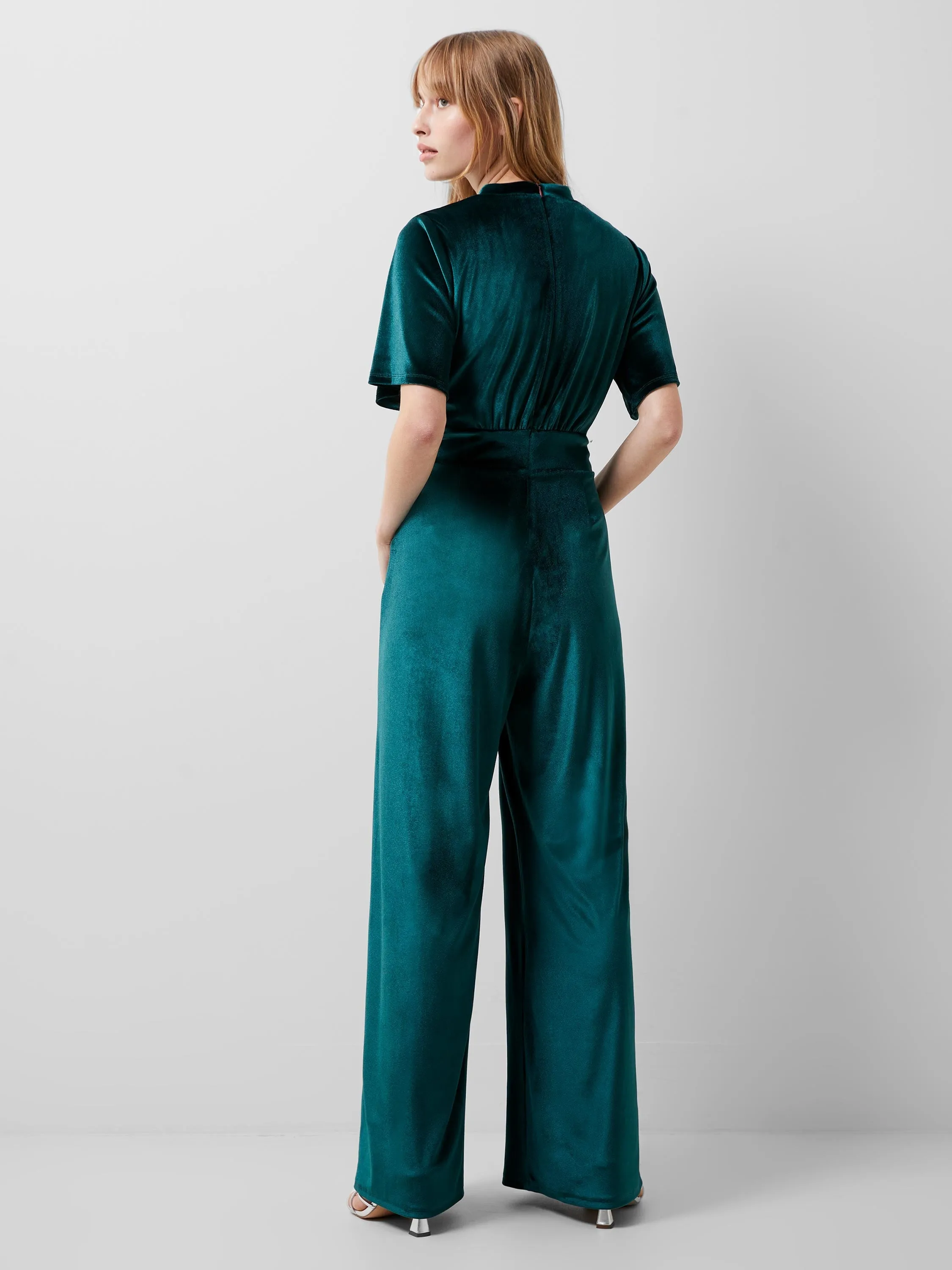 Sula Velvet Short Sleeve Jumpsuit