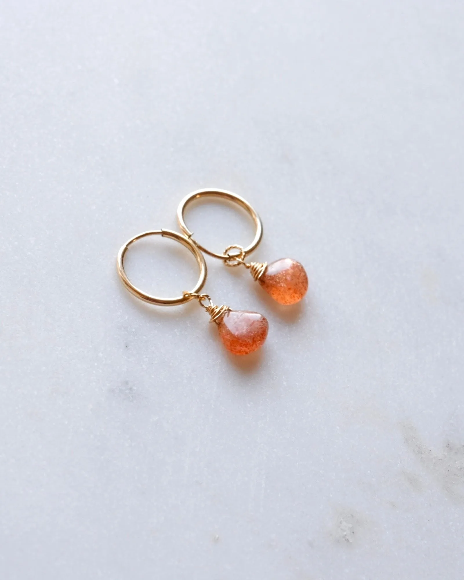 Sunstone infinity hoops