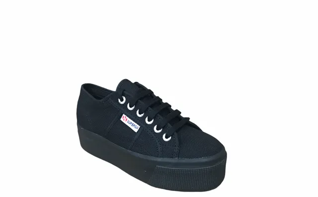 Superga scarpa sneakers da donna con zeppa 2790 S9111LW 996 nero