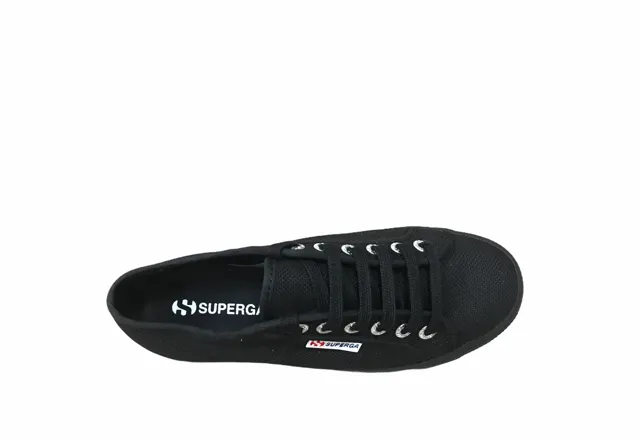 Superga scarpa sneakers da donna con zeppa 2790 S9111LW 996 nero