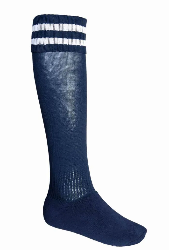 Team Sports Socks - Navy/White