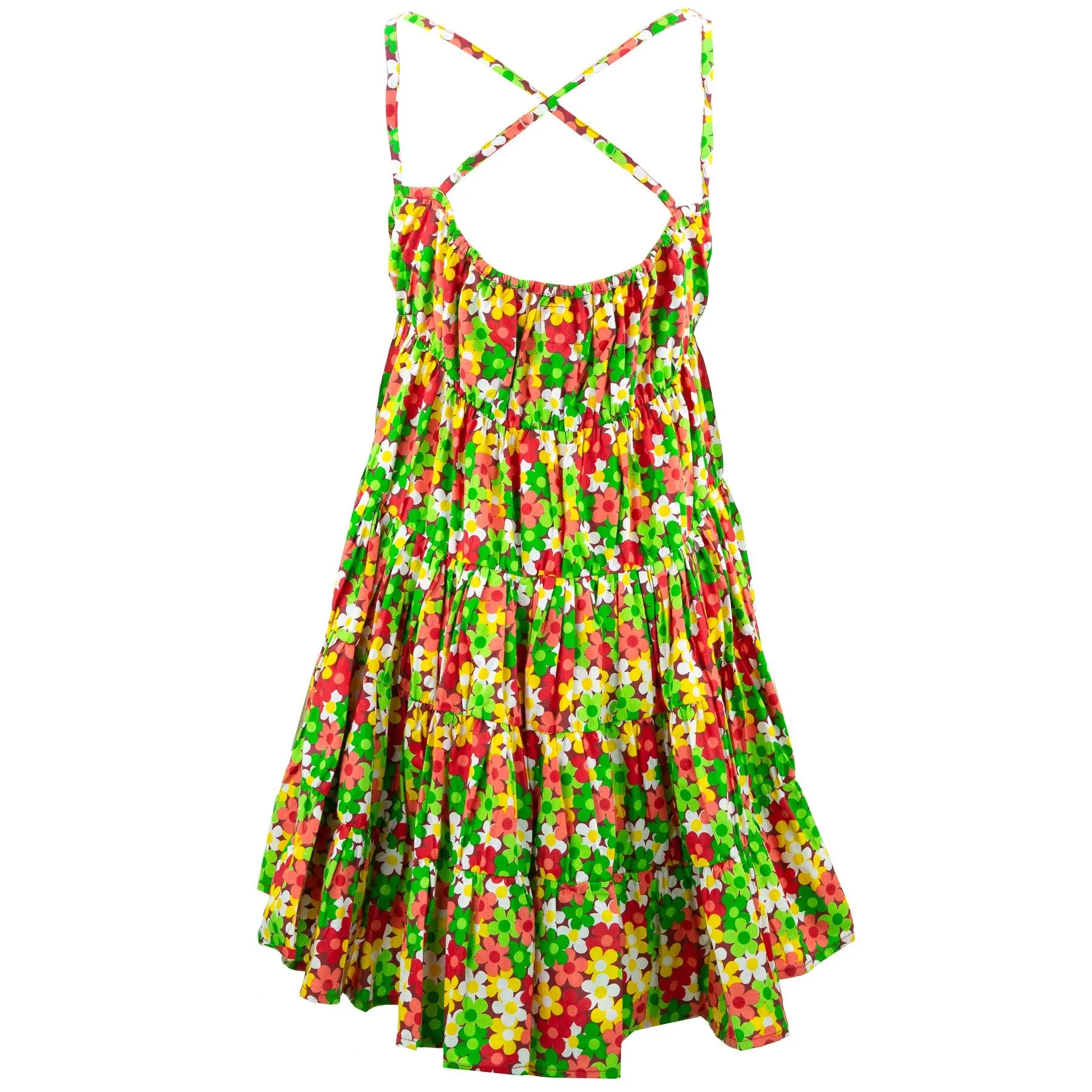 Tier Drop Summer Dress - Flower Power