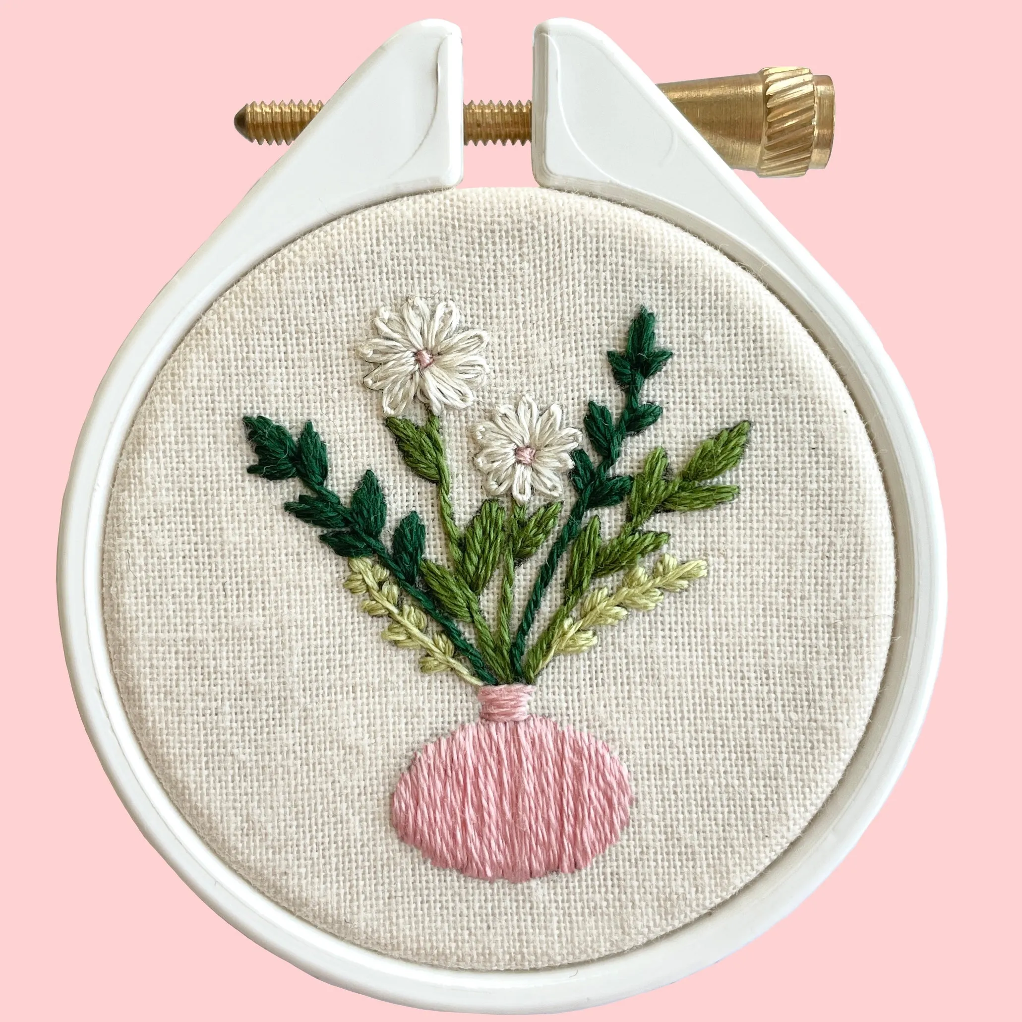 Tiny Vase Tiny Embroidery Kit