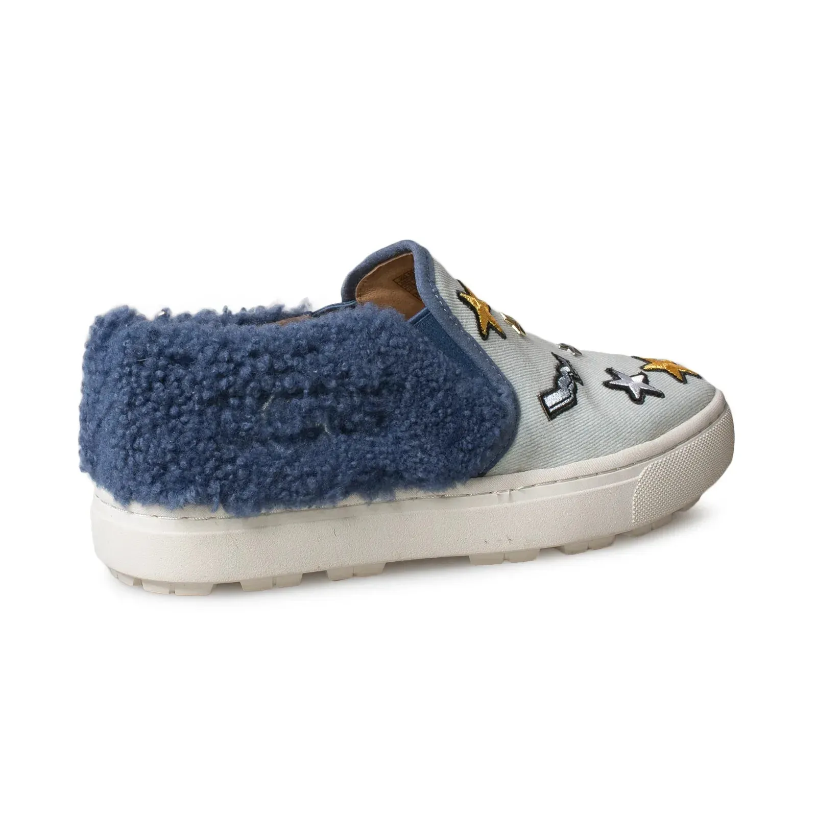 UGG Patch It Slip On Bleach Denim Shoes - Women's