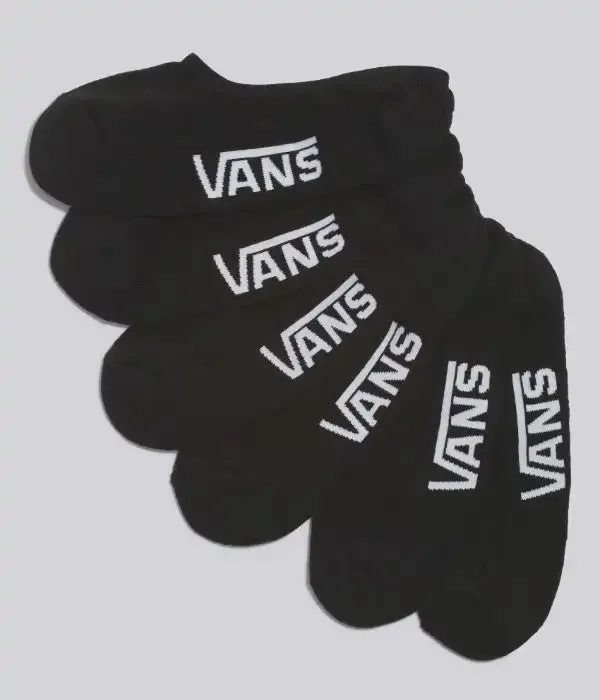 Vans - Classic Super No Show 3 Pack (Black)