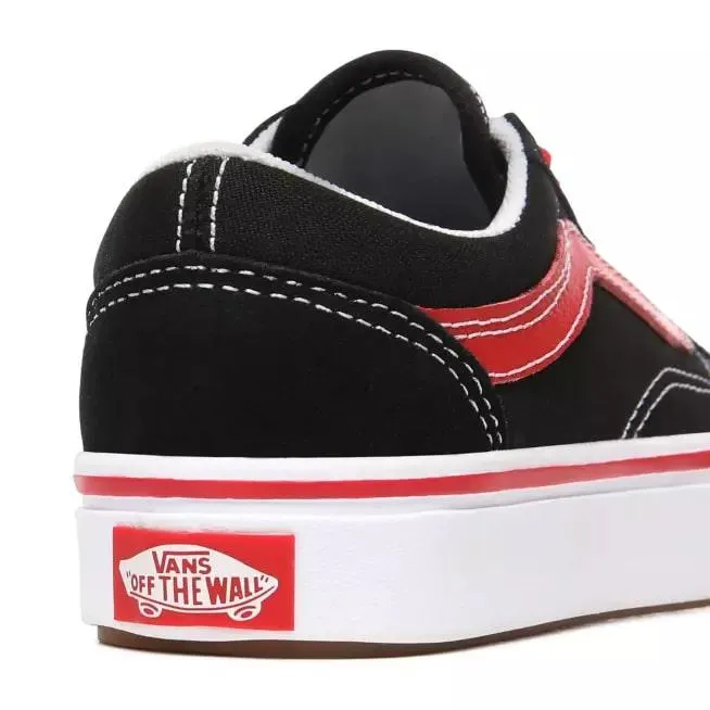 Vans sneakers da ragazzo Old Skool ComfyCush Pop VN0A4UHA4HJ1 nero-rosso