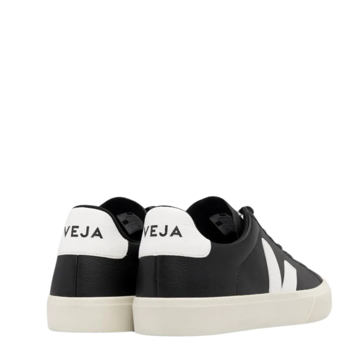 VEJA Campo Leather Black/White Trainers