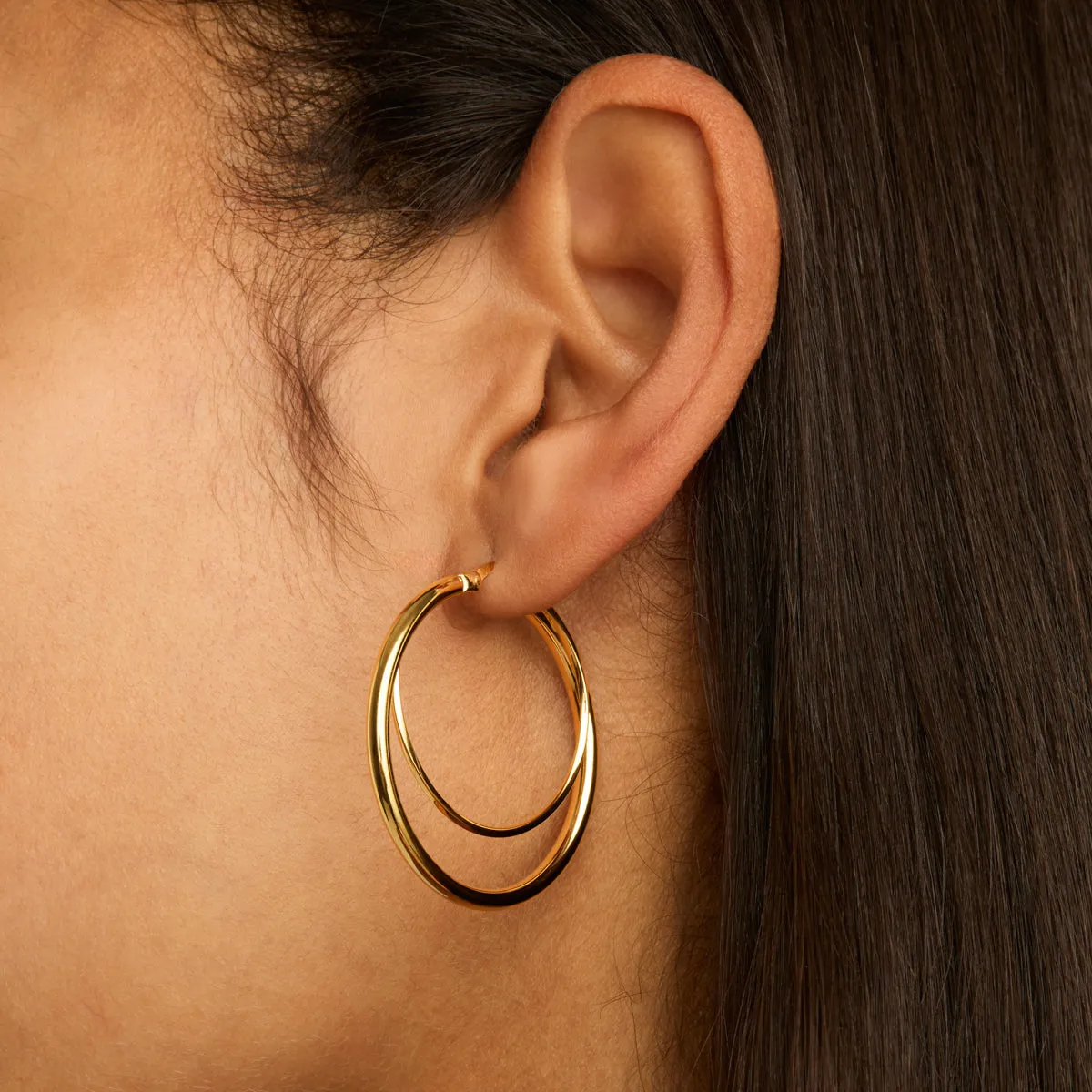 Whirlpool Hoop Earring