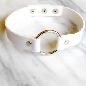 White Hoop Choker