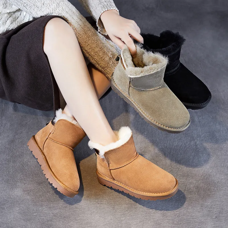 Women Minimalism Fashion Suede Casual Furred Shoes