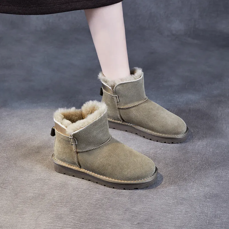 Women Minimalism Fashion Suede Casual Furred Shoes