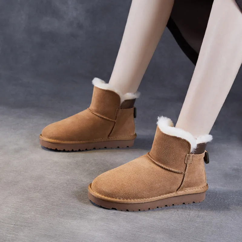 Women Minimalism Fashion Suede Casual Furred Shoes