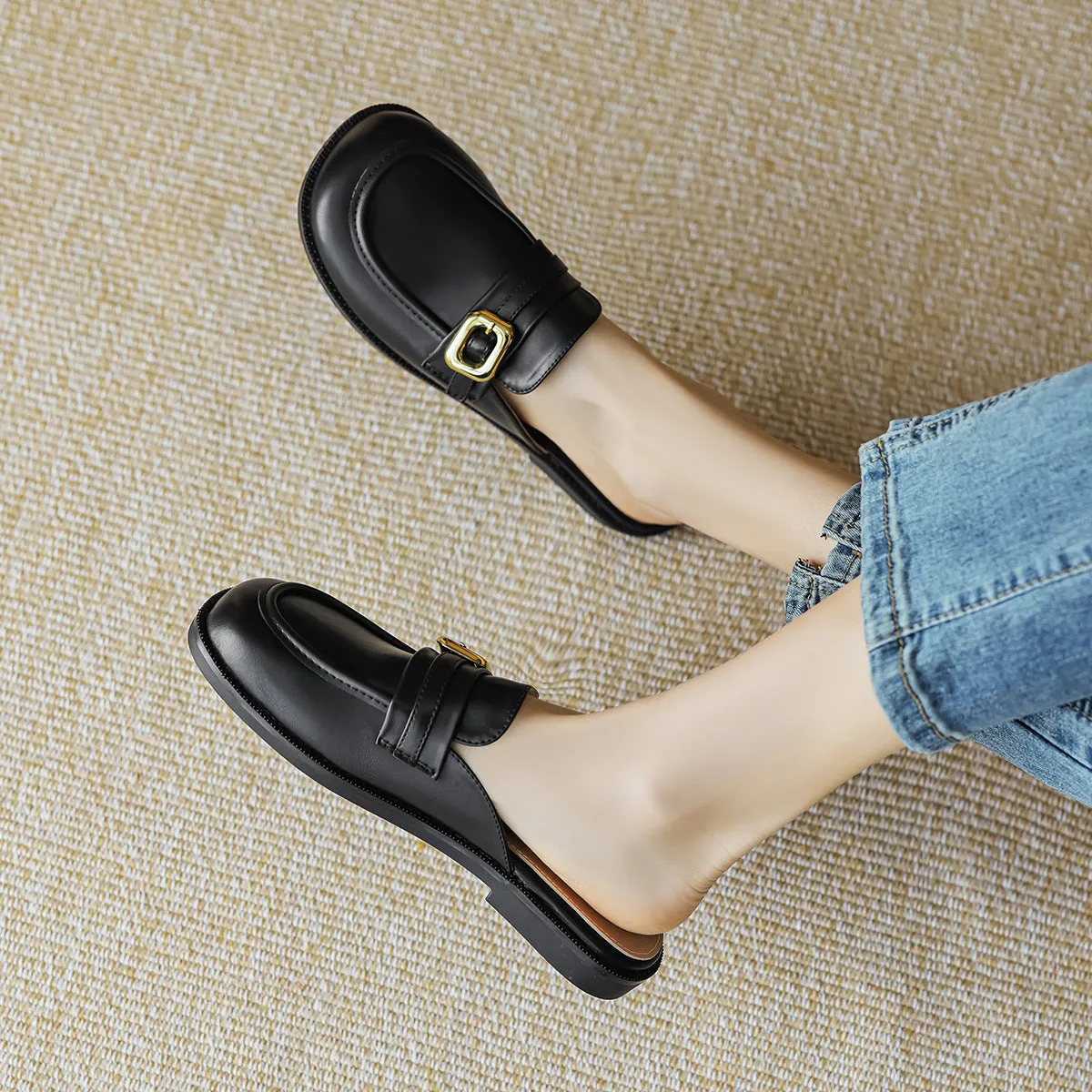 Women Minimalist Casual Soft Flat Mules