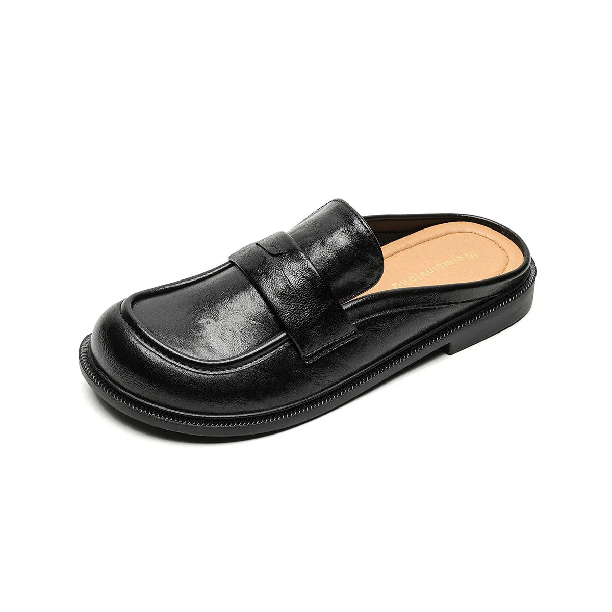 Women Minimalist Retro Soft Flat Casual Mules