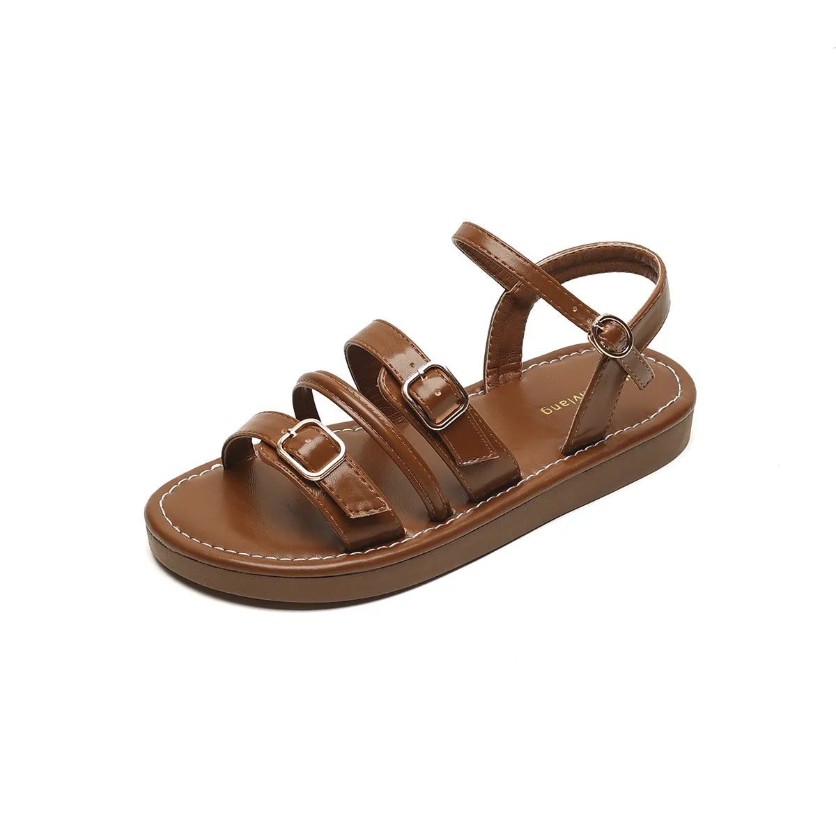 Women Retro Casual Leather Summer Sandals