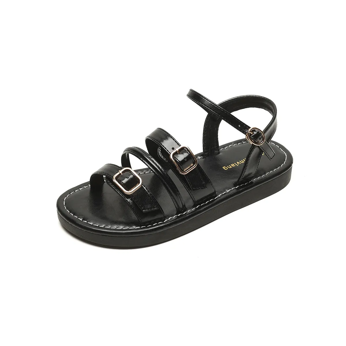 Women Retro Casual Leather Summer Sandals