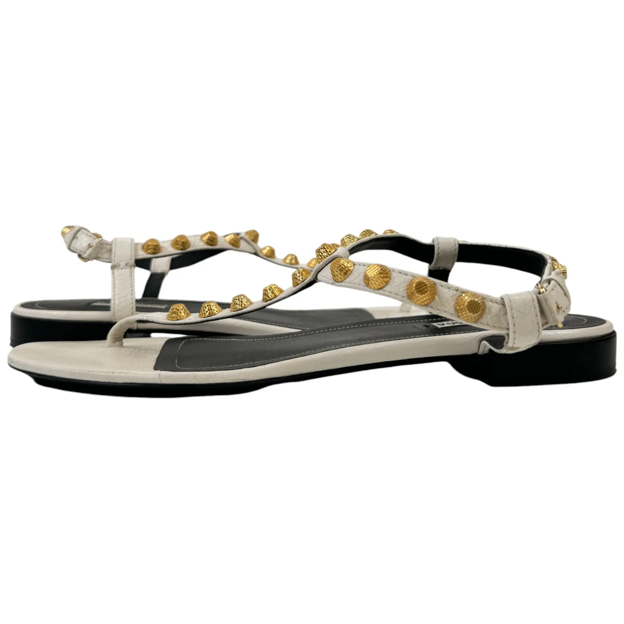 Women's Arena Studded Sandals White Size EU 40.5 / 7.5