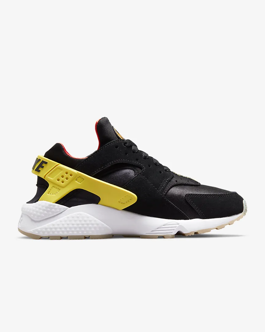 Women's Nike Air Huarache Black White Team Orange Yellow Strike DO5873-001