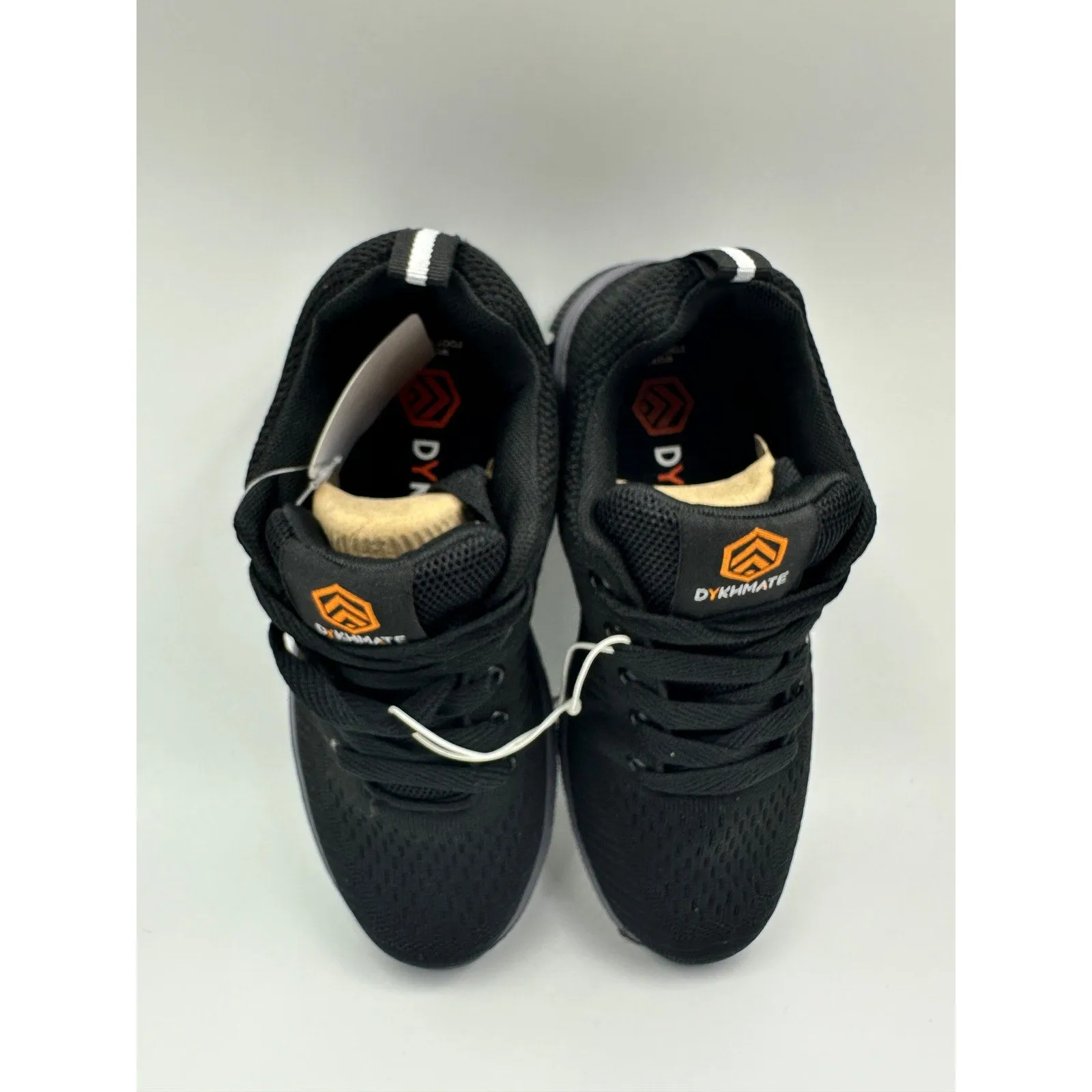 Women's Size 5.5, Low Top Black Sneaker w/ Gray Trim and Orange Accents