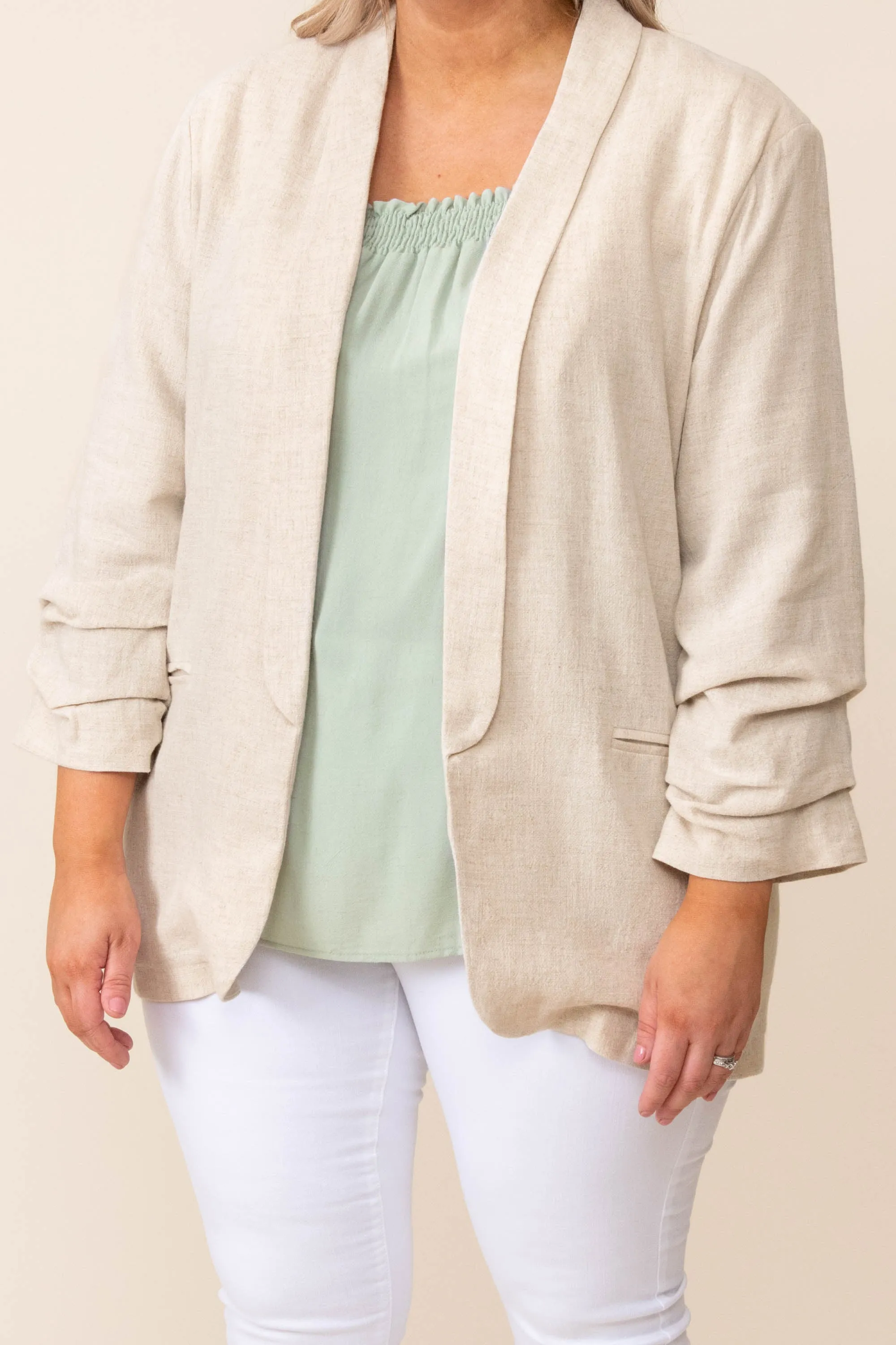 Working In Style Jacket, Natural